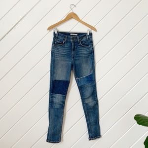 Levi Vintage hi-rise skinny patchwork jeans, 27